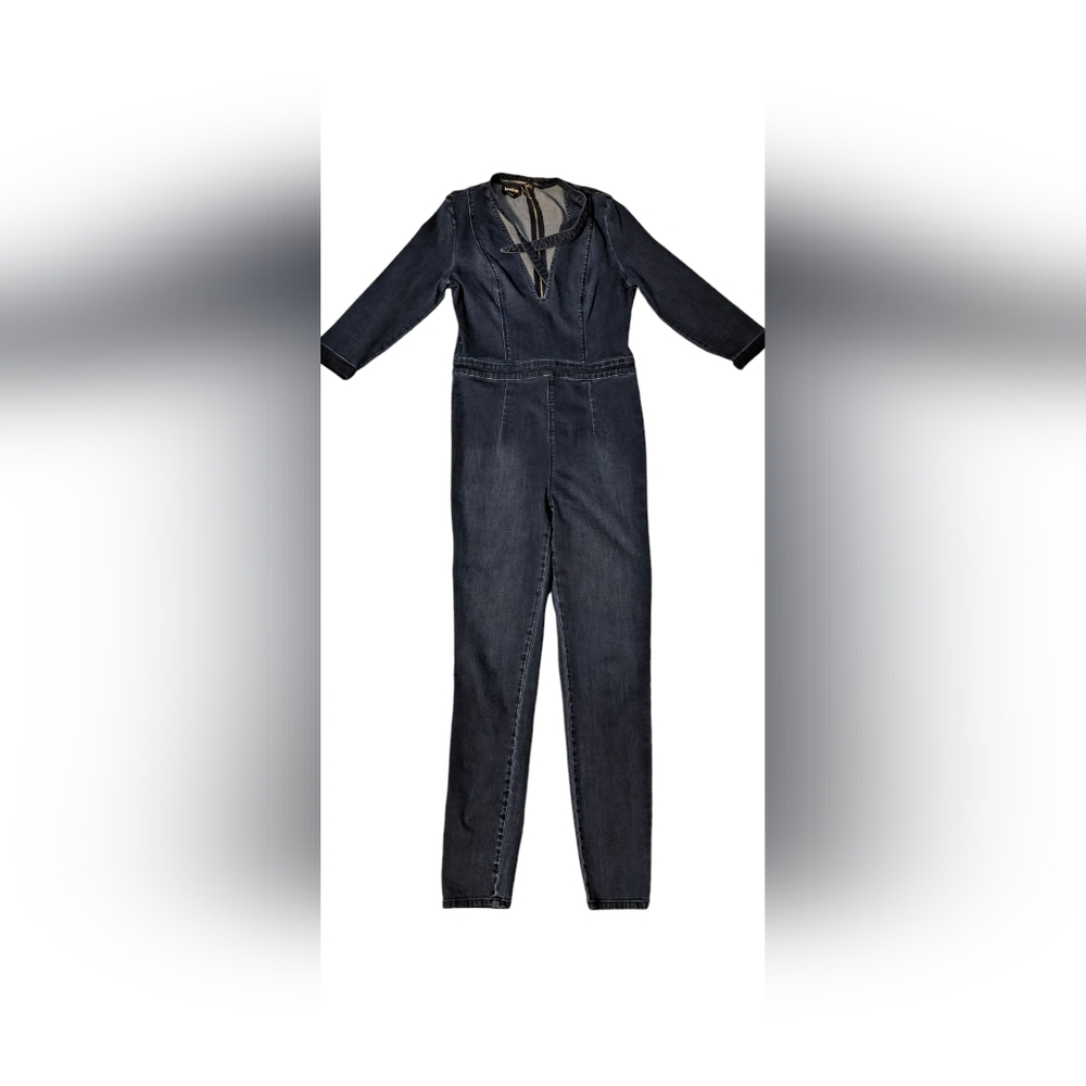 bebe Denim Jumpsuit